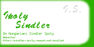ipoly sindler business card